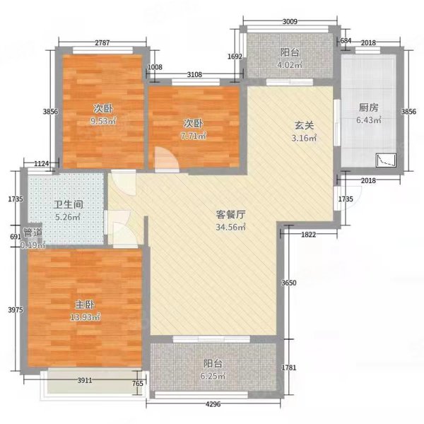 秀园小区西区3室2厅1卫121㎡南北30万