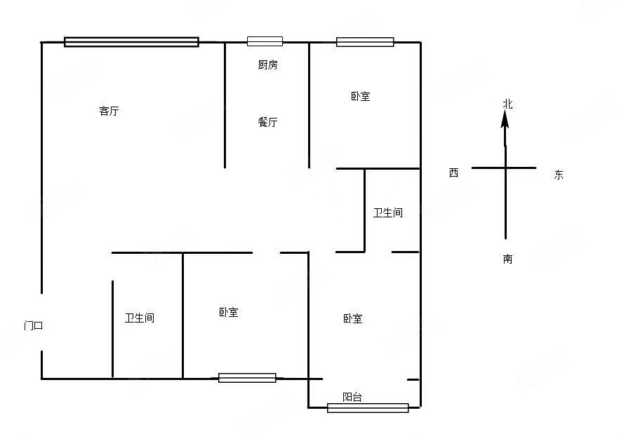 永信花园3室2厅2卫133.32㎡南北79.5万