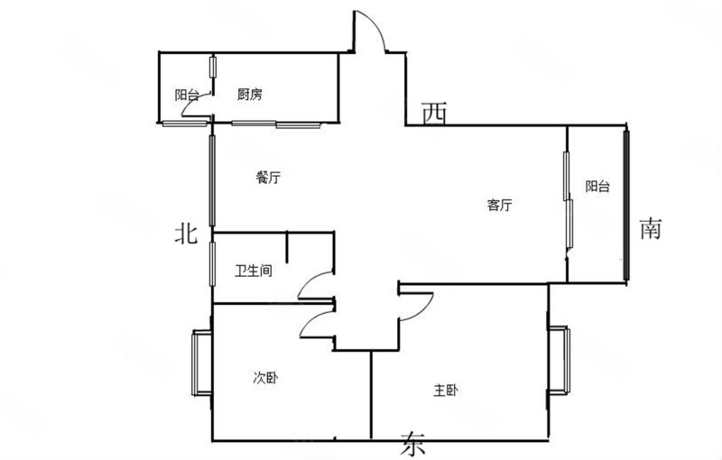 四川绵阳涪城火车站万达公馆(A区)南北方向3室1厅1卫100㎡总价105万