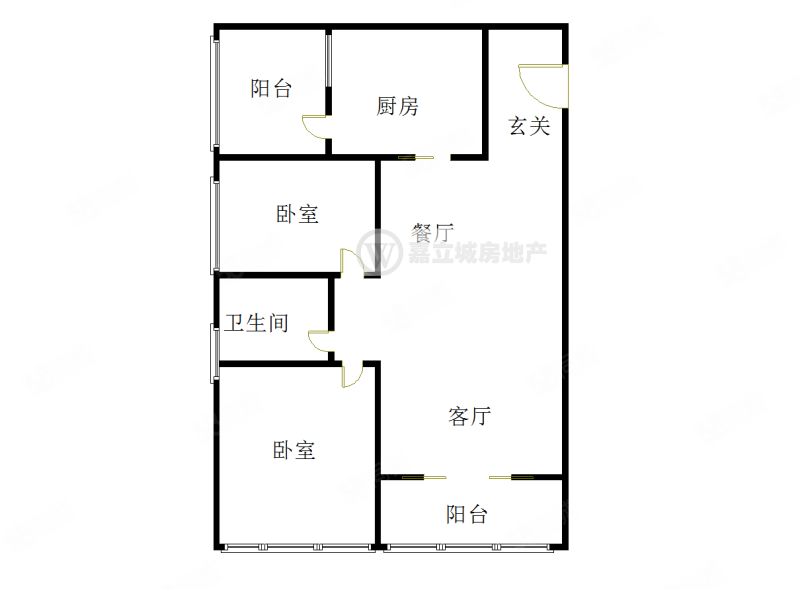 融城春晓2室2厅1卫89㎡南北76万