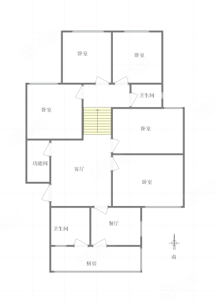 桃花园小区(B区)5室2厅2卫128㎡南75万