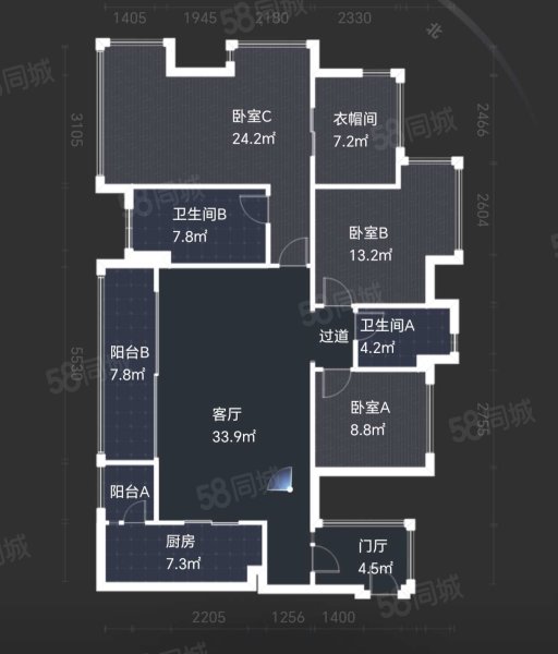 华熙528艺术村锦都4室1厅1卫138.62㎡西南397万