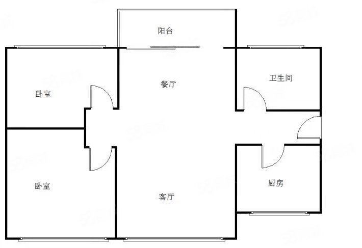 宏兴楼3室2厅1卫50㎡南50万