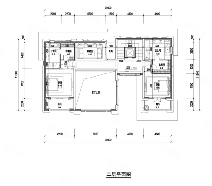 万达长安龙胤(别墅)5室5厅5卫555.43㎡南北7000万
