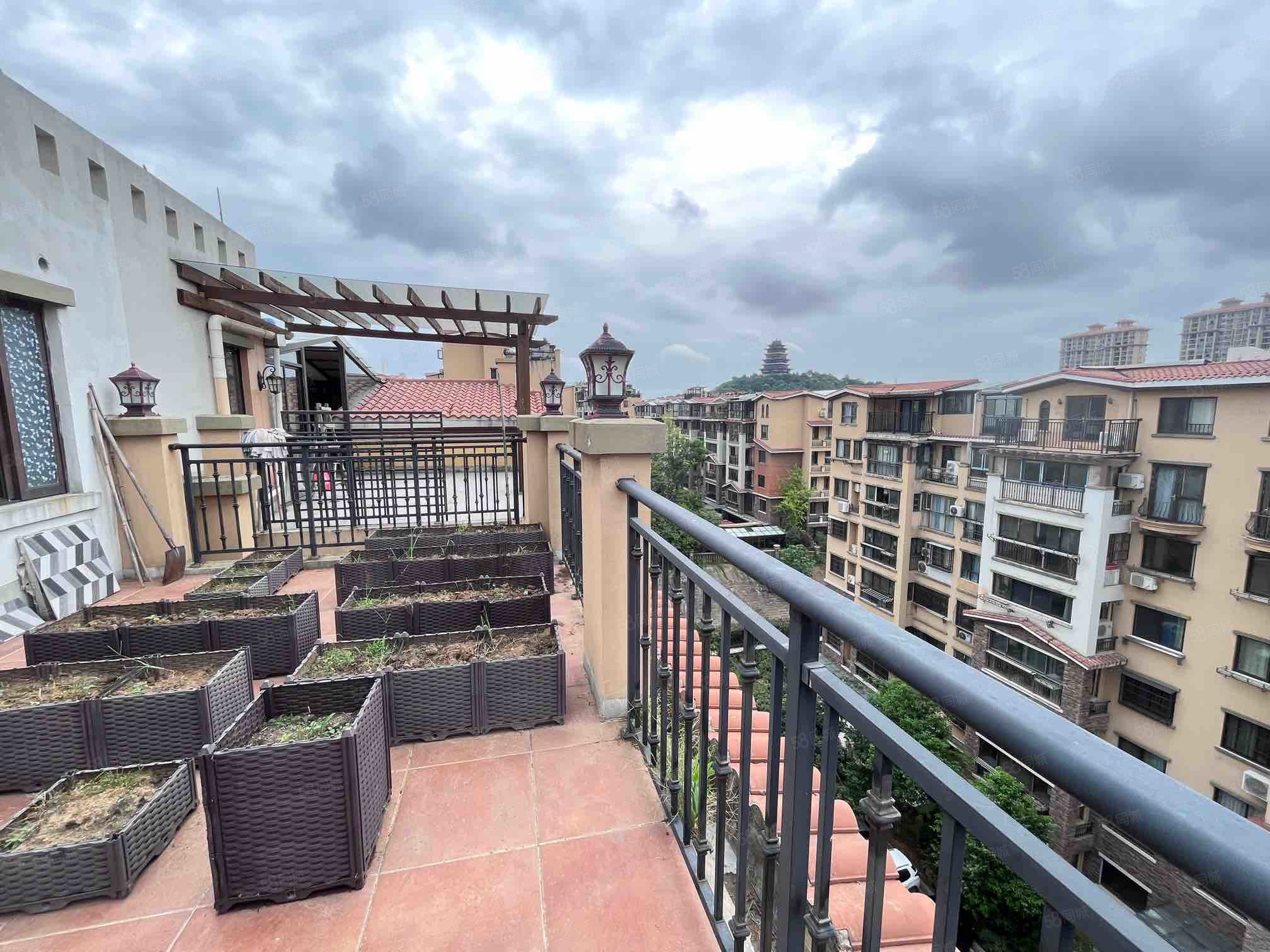 不要电费的房子南山公园极地盛世名都豪装顶楼复式送50平露