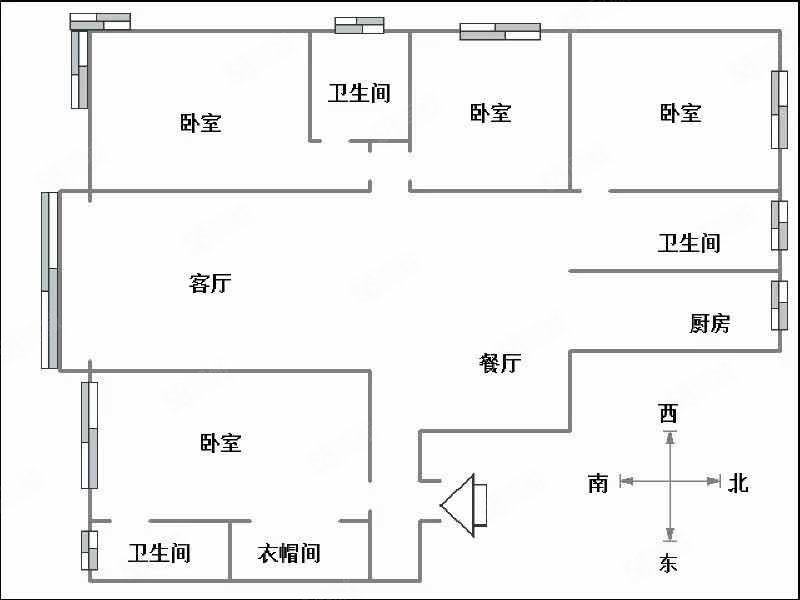 博丰明钻4室2厅3卫186㎡南北99万