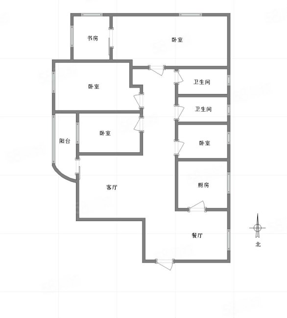 加州花园小区4室2厅2卫151㎡南北103万