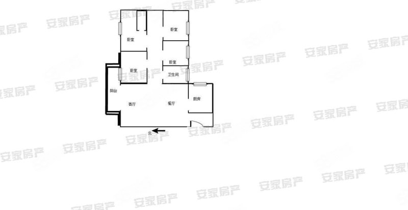 吉祥嘉年华4室2厅2卫124.5㎡南北76.8万