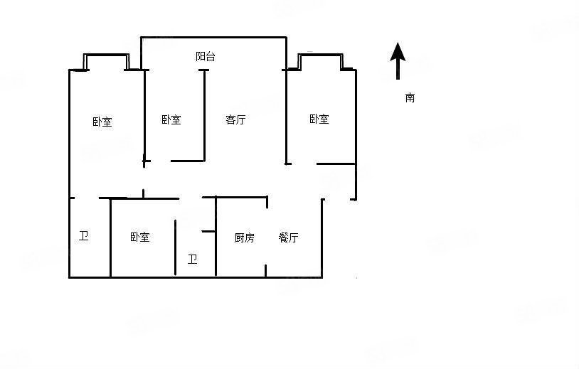 汴河小镇4室2厅2卫144㎡南北150万