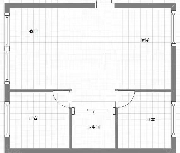 晨光花园小区2室1厅1卫80㎡南北44万