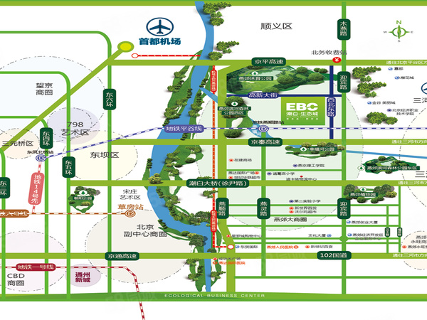 EBC潮白生態(tài)城樓盤區(qū)位規(guī)劃