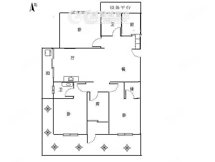 地铁绿城杨柳郡4室2厅2卫138.4㎡南858万