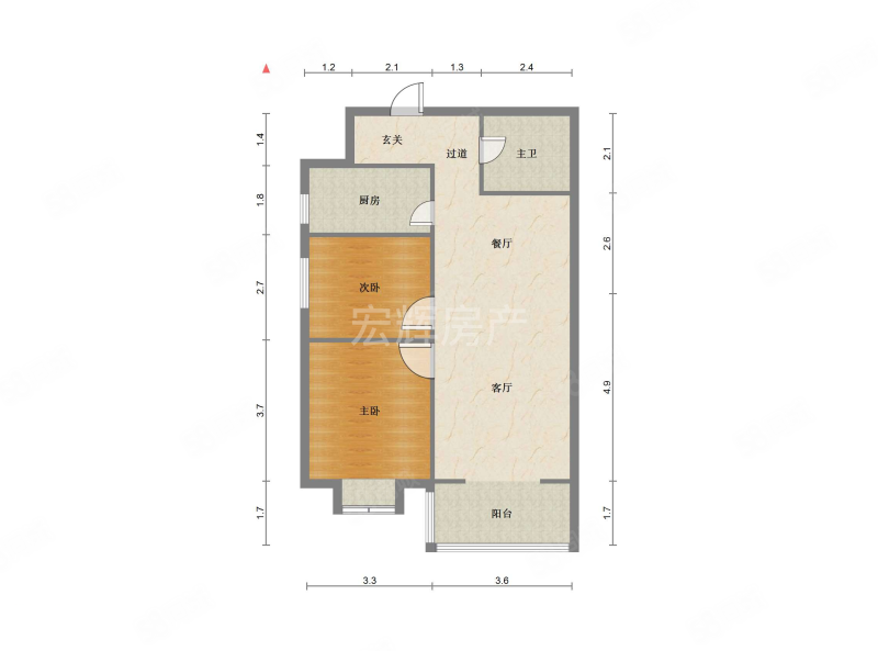 铁建丽苑2室1厅1卫89.99㎡西南89万