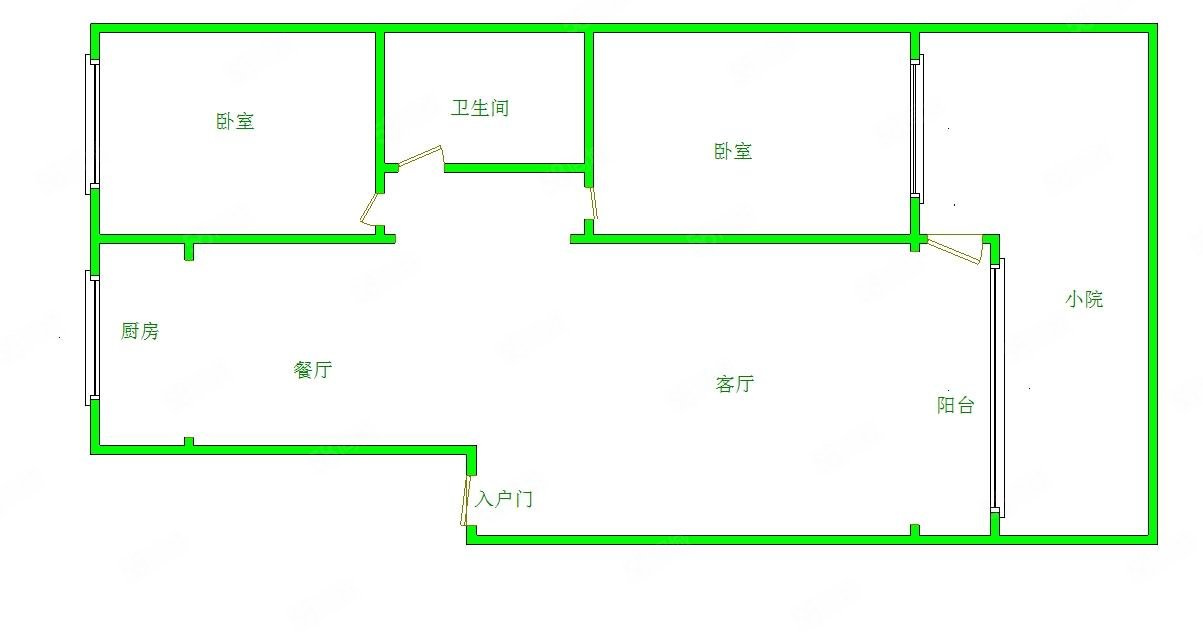 金泉小区(北区)2室2厅1卫97㎡南85万