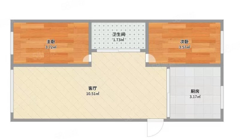 天发家园2室1厅1卫70㎡南北25.6万