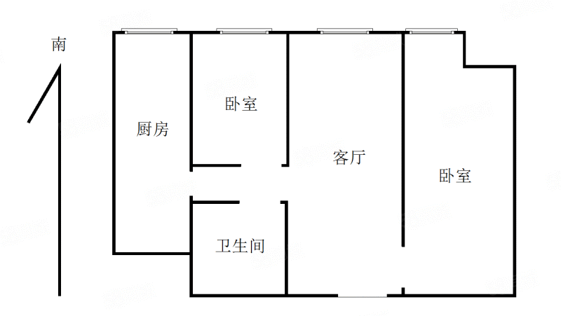 新希望家园(东区)2室1厅1卫89.71㎡南87万