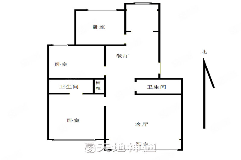 康馨家园3室2厅2卫103.21㎡南北330万