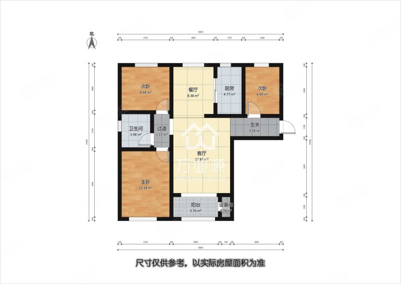 碧桂园天汐苑3室2厅1卫112㎡南北141万