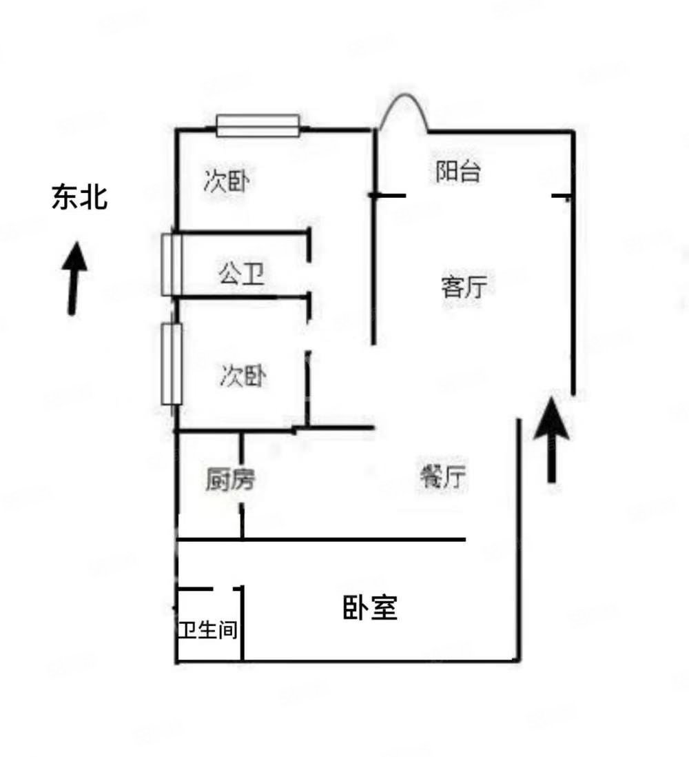 凯悦豪庭3室2厅2卫121㎡南北72.8万