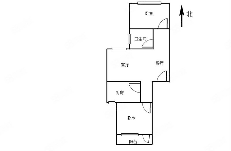兴隆新村2室1厅1卫70.26㎡南228万