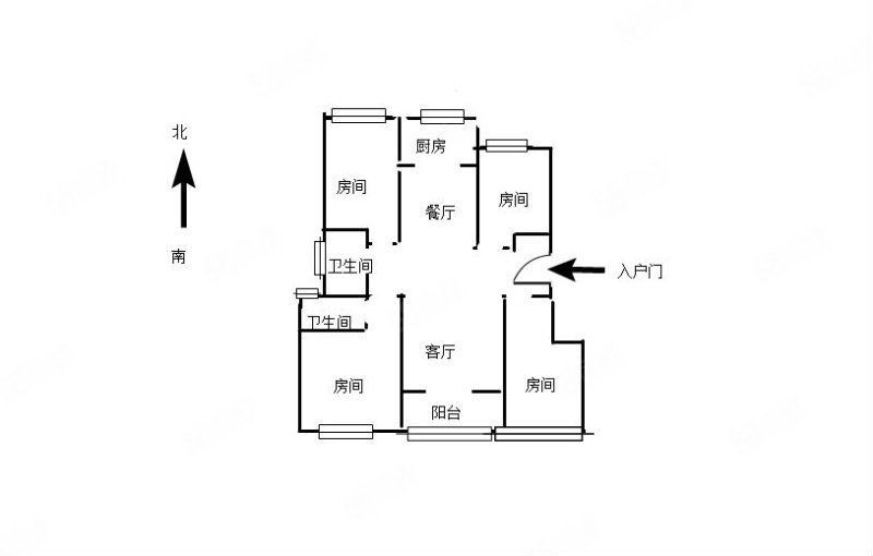 美的公园天下4室2厅2卫118.35㎡南420万