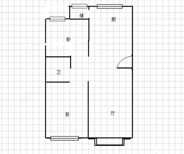 硕辉苑2室2厅1卫93㎡南北75万