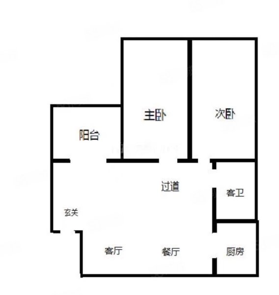 沙面新城3室2厅1卫73㎡南130万