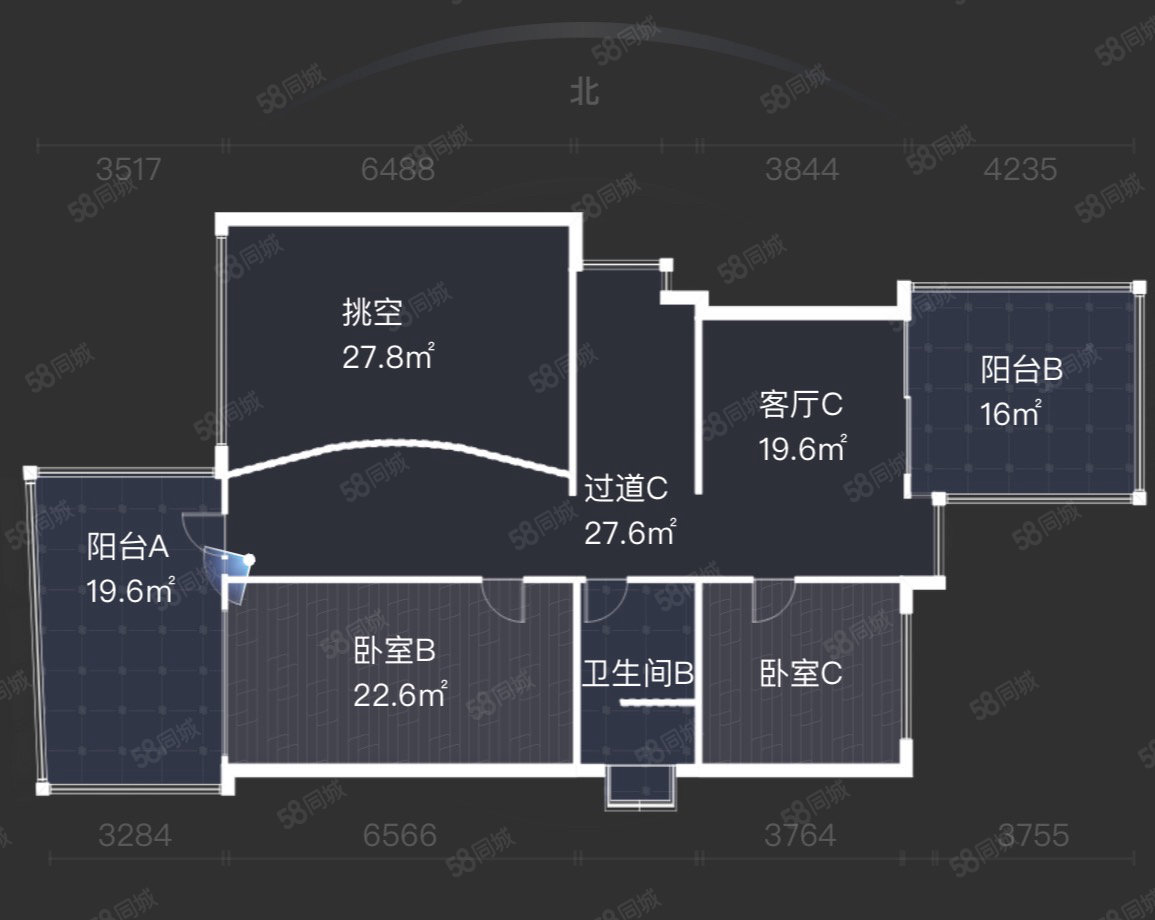 元一后九栋5室3厅5卫699㎡南北878万