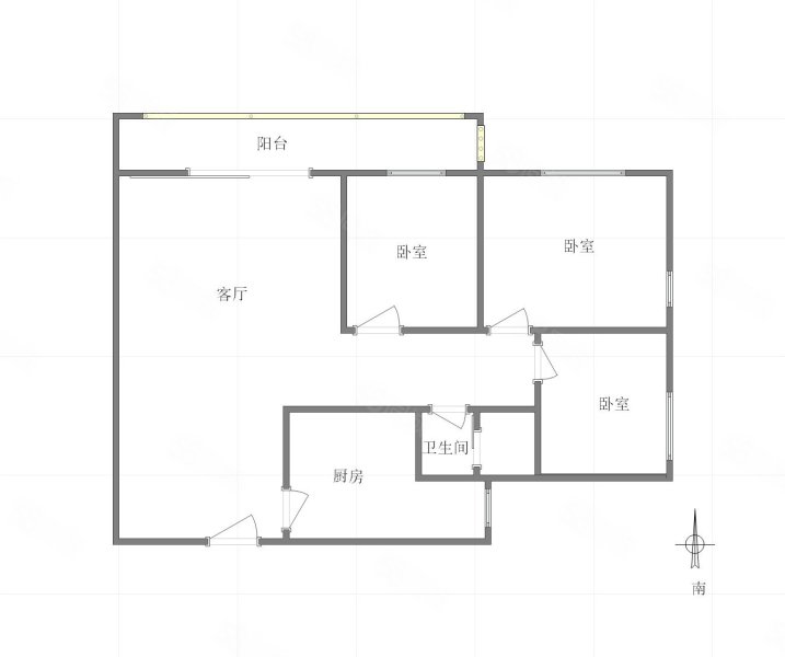 隆鑫天雨方3室1厅1卫93.5㎡南129.7万