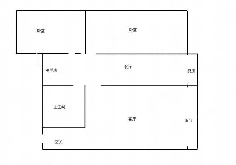 翠湖蓝湾2室2厅1卫91㎡南北72万