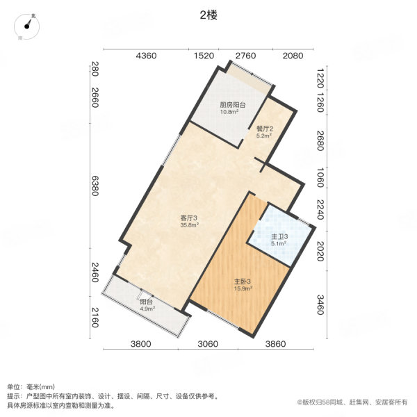 滨海湖别墅4室3厅3卫404㎡南260万