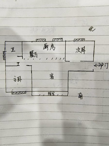 印象城中央公园2室1厅1卫87㎡南北68万