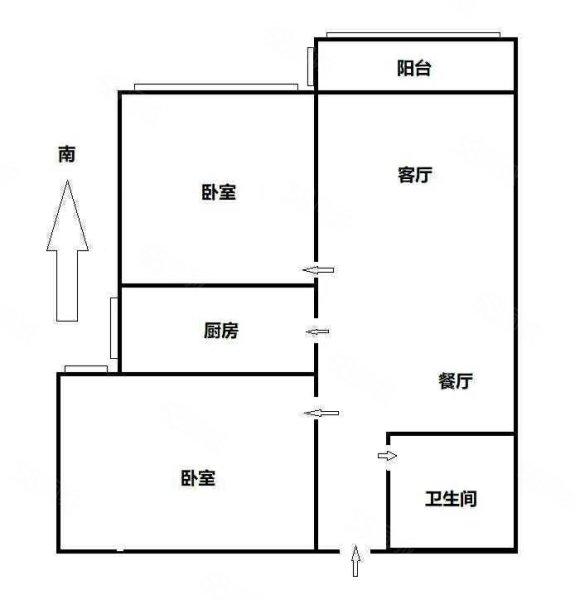 浩珈福星苑2室2厅1卫94㎡东63万