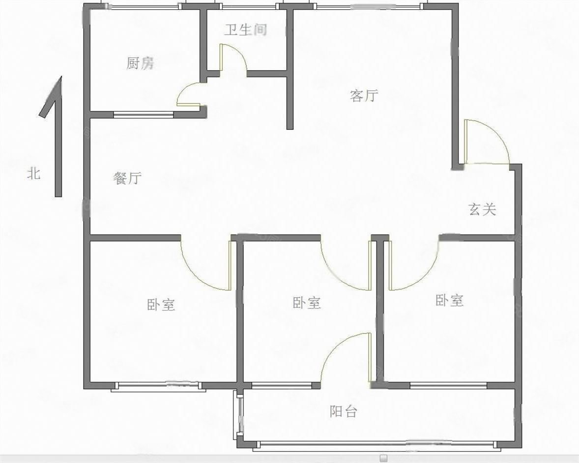 秦庄小区3室2厅1卫114.6㎡南北135万