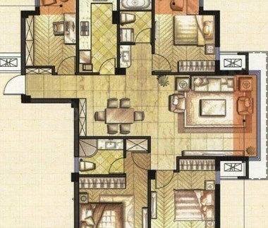 汇丰园4室3厅2卫170㎡南北50.8万