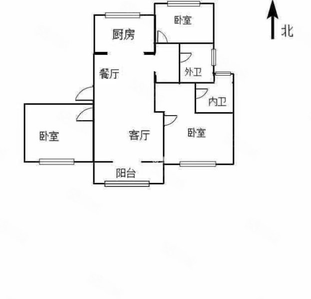 格林小镇3室2厅1卫93.75㎡南127万