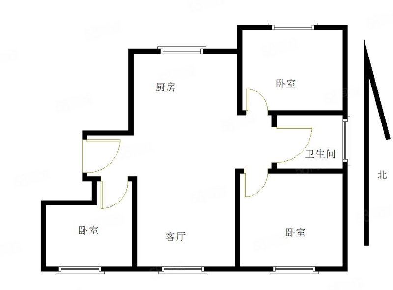 中海河山观澜3室2厅1卫98.72㎡南北119万