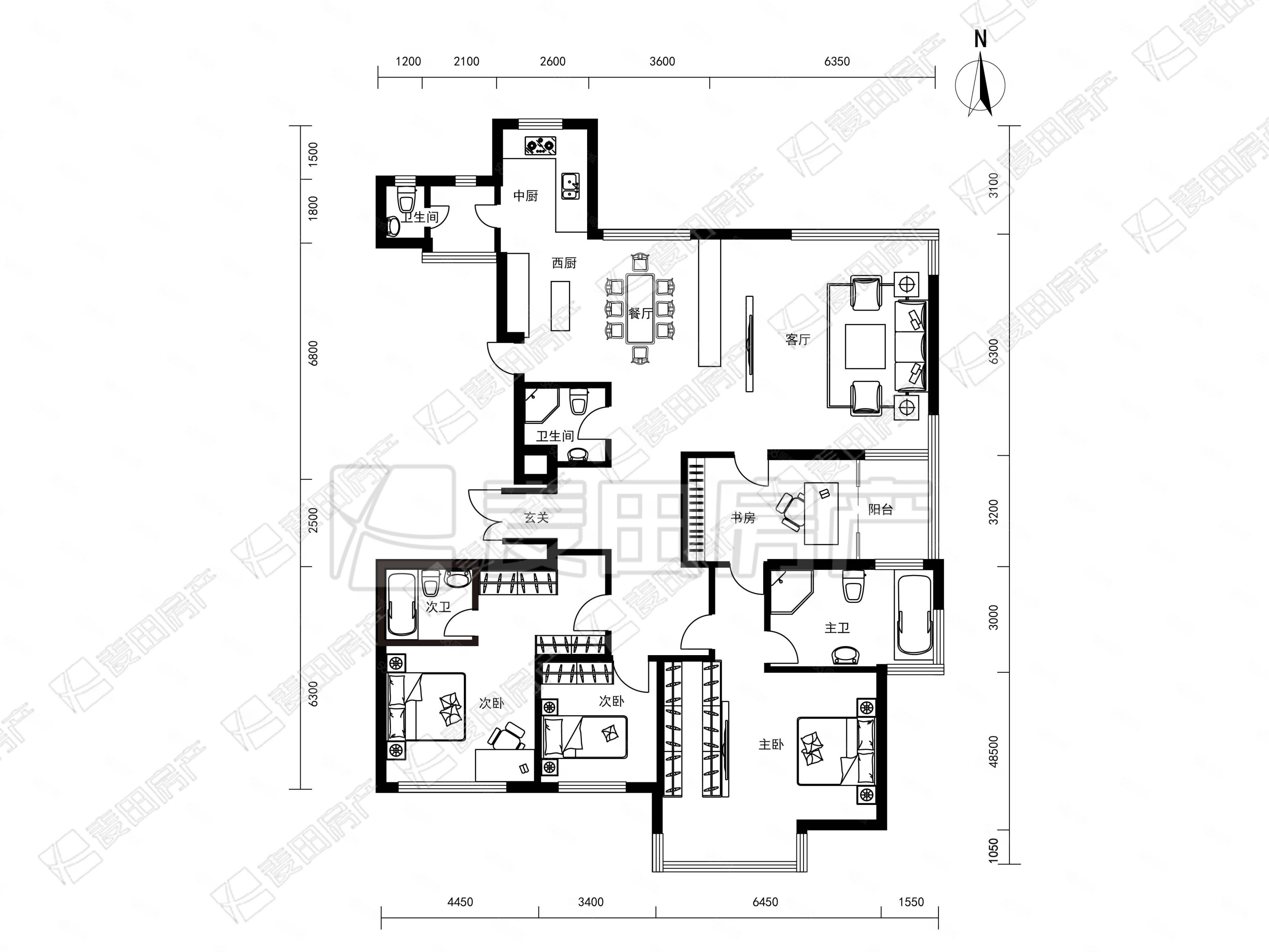 急售裘马都南北4居室东边户中高层保持好方便看精装修