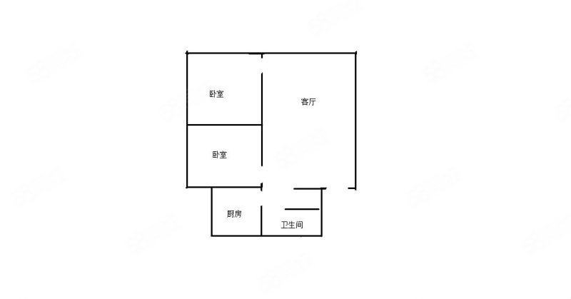 汇洋大厦2室1厅1卫87.38㎡南51万