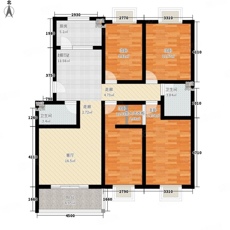 碧桂园天誉4室2厅2卫200㎡南北146万