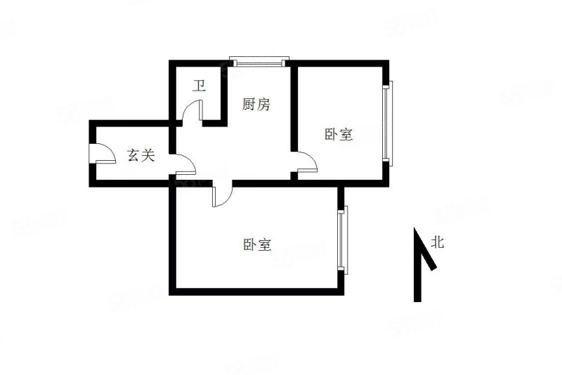 椒房小区2室0厅1卫41.65㎡东北42.6万