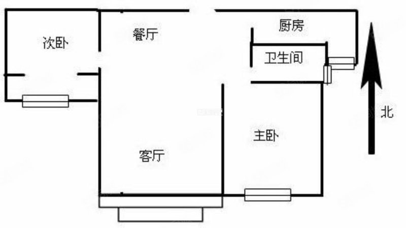 金龙建业森林半岛2室1厅1卫90㎡南北52.8万