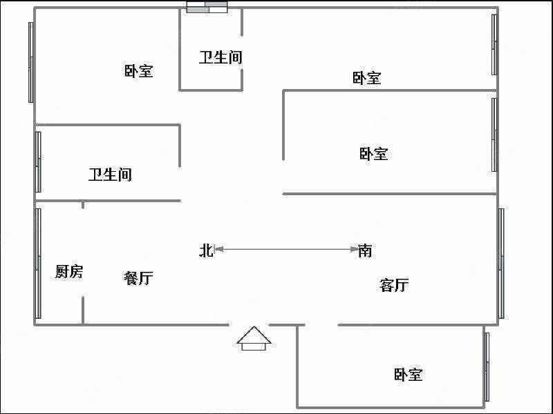 博丰九玺台4室2厅2卫182.5㎡南北105万