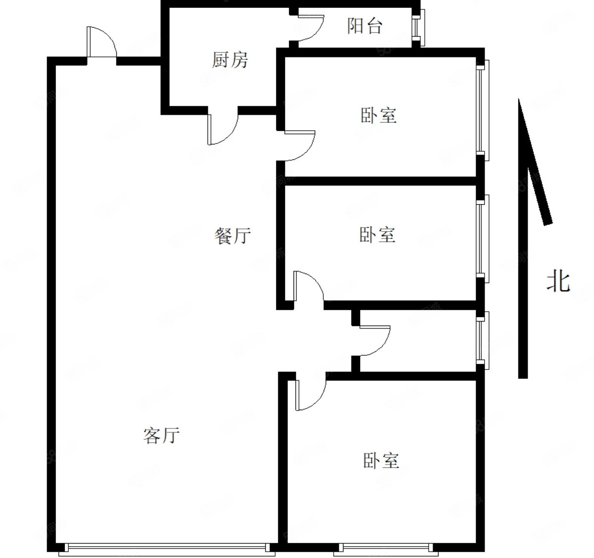 力志御峰3室2厅1卫89.78㎡南118万