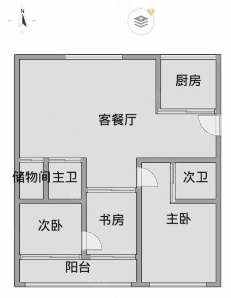 滨江美景园3室2厅1卫142㎡南北239万