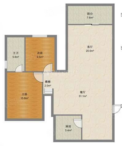 幸福苑二区5室2厅2卫230㎡南68万