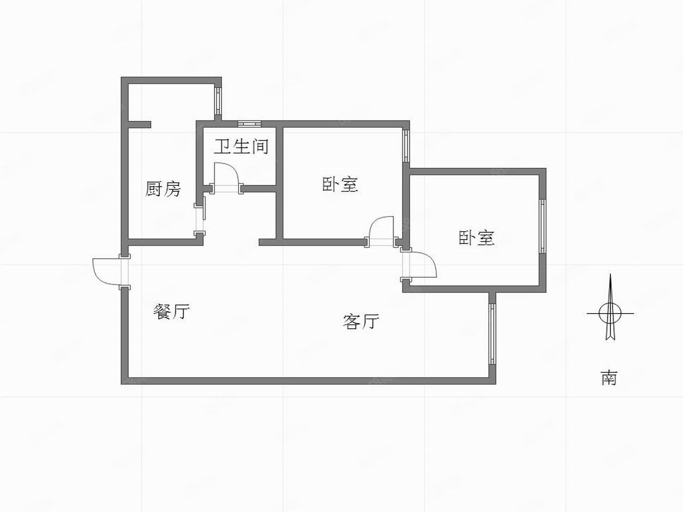 阳光绿洲(1期)2室2厅1卫72.12㎡南北85.9万