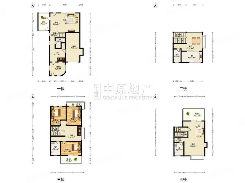 南郊花园(西区)4室2厅3卫202.98㎡南北1200万