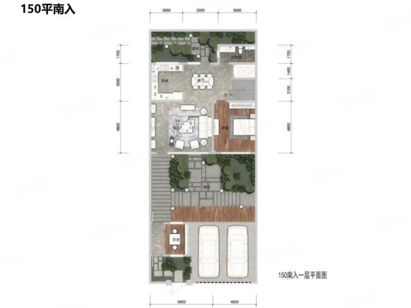 保利十二橡树庄园5室2厅4卫228㎡南北299万