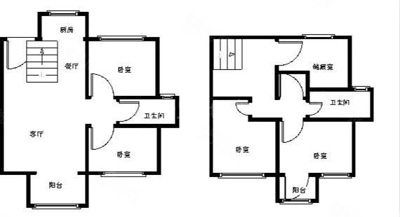 庭林熙谷4室4厅2卫221.21㎡南北125万